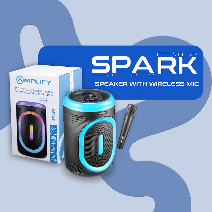 Amplify Spark Series 8" Party Speaker with Wireless Mic