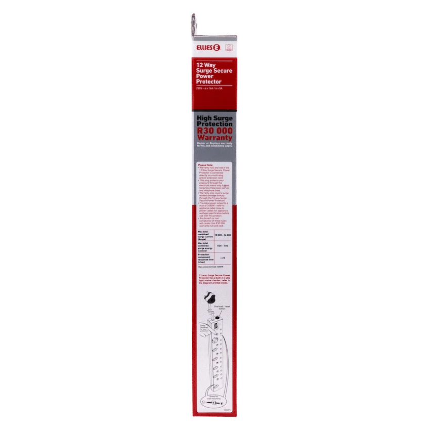 Ellies 12-Way High-Surge Multiplug 0.5m