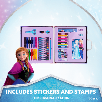 42 PIECE COLOURING STATIONERY BRIEFCASE- FROZEN