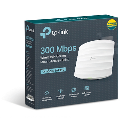 TP-Link EAP110 N300 Single Band Ceiling Mount Access Point