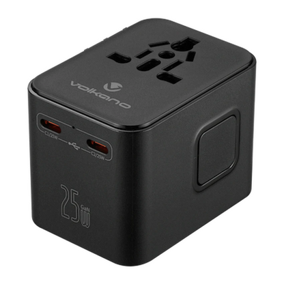 Volkano Worldwide Series Travel Adapter PD 25w + QC