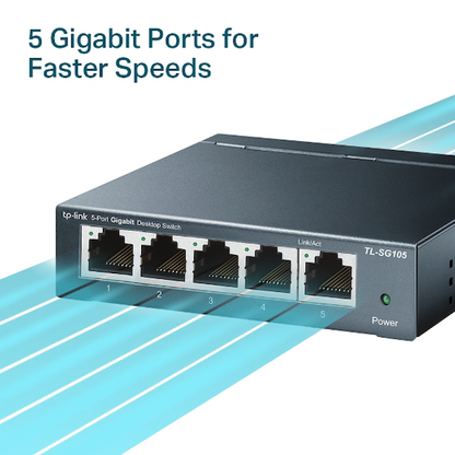 TP-Link TL-SG105 5-Port Gigabit Desktop Switch