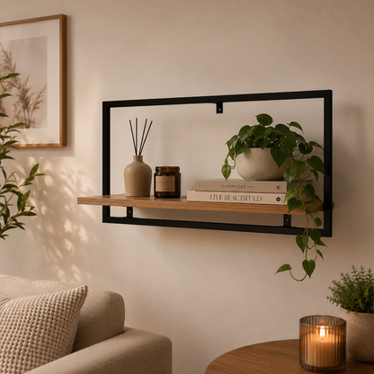 Everfurn Iris Floating Wall Shelf -Large