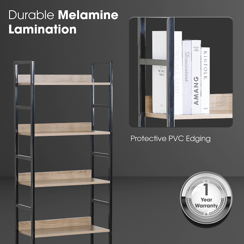 Everfurn Ethan Bookshelf - Oak