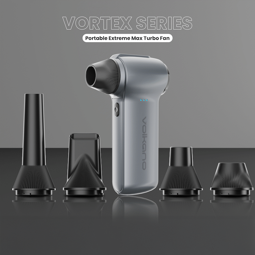 Volkano Vortex Series Portable Extreme Max Turbo Fan - Gun Metal