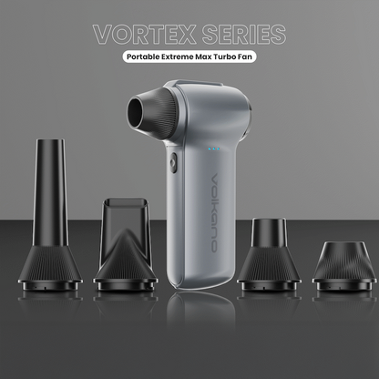 Volkano Vortex Series Portable Extreme Max Turbo Fan - Gun Metal