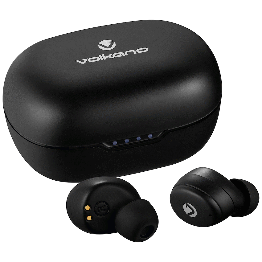 Volkano Sagittarius Series TWS Earphones + Charging Case - Black