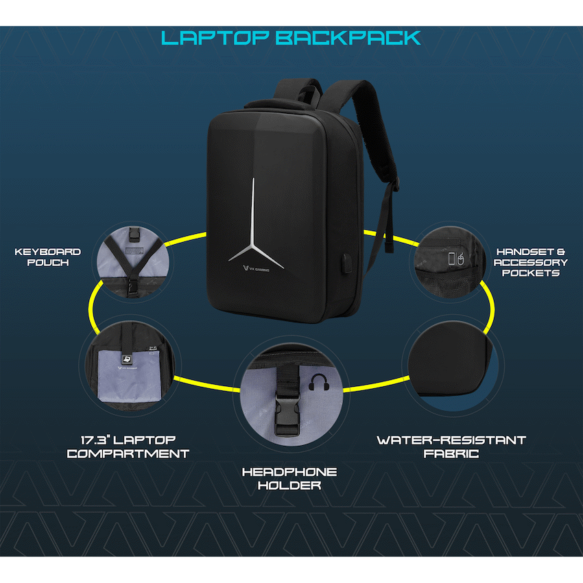 VX Gaming Alien 17.3" Laptop Backpack - Black