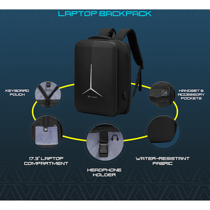 VX Gaming Alien 17.3" Laptop Backpack - Black