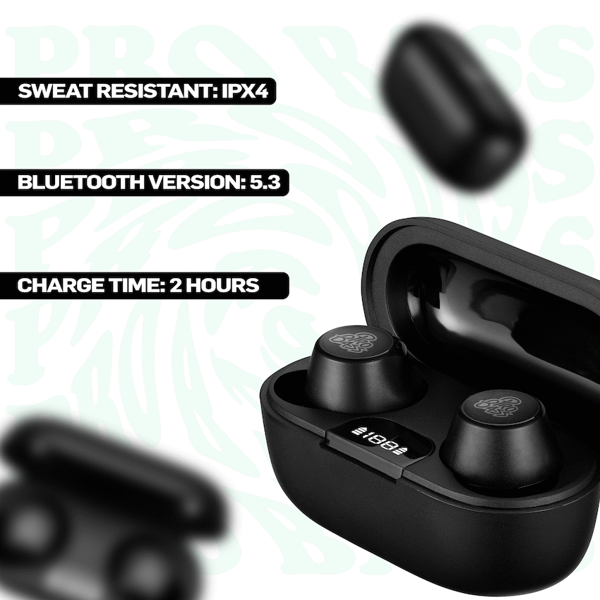 Pro Bass Nova Series TWS Earphone - Black