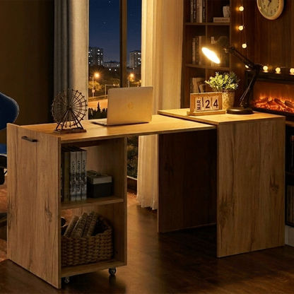Everfurn Adaptive Desk - Brown