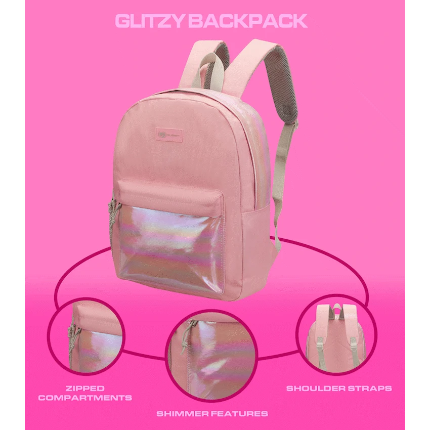 Quest Glitzy Backpack Pink