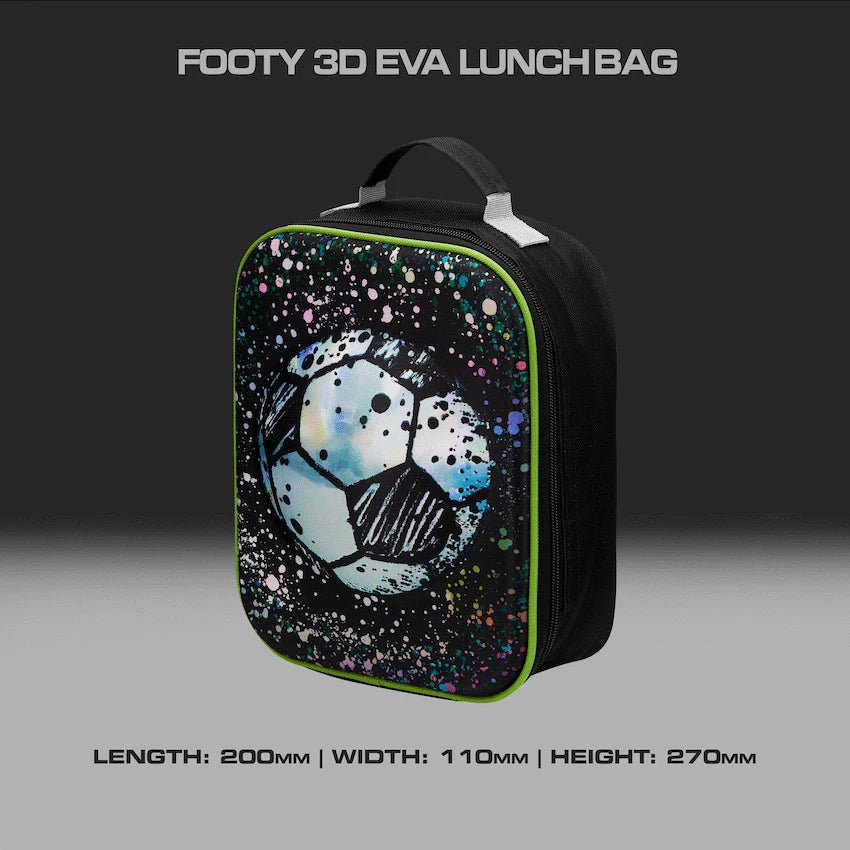 Quest Footy 3D EVA Lunch Bag - Black
