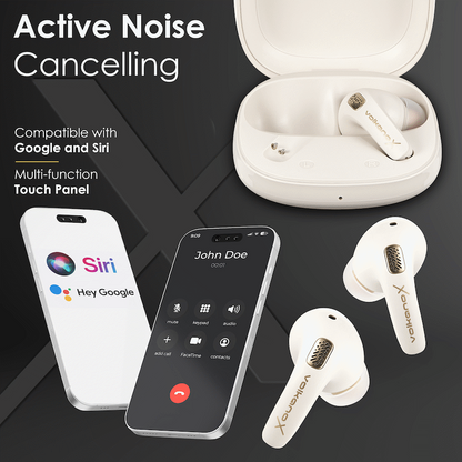 VolkanoX Bliss Series ANC TWS Earphones - Nude