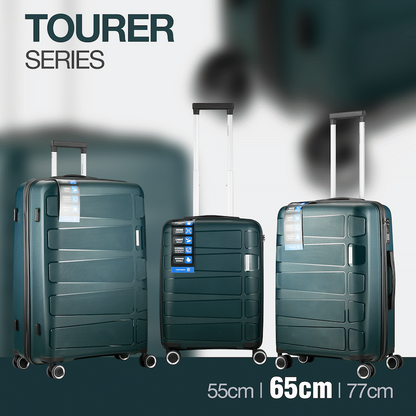 Travelwize Tourer PP 65cm 4-wheel Spinner Luggage Petrol