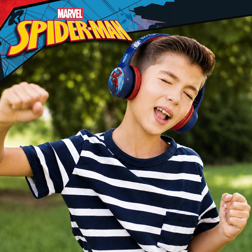 Marvel Spider-Man Bluetooth Padded Headphones with dB Switch Function