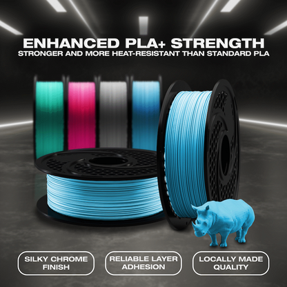SA Filament Silk PLA Plus Chrome Filament 1kg - Blue
