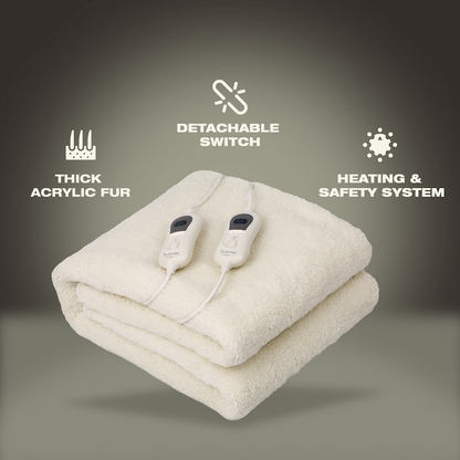 Elektra Comfort Electric Blanket - King - Fur
