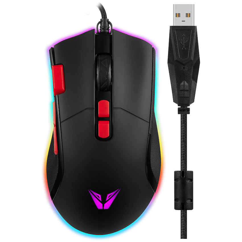 VX Gaming Morpheus Series Wired RGB Mouse with Braided Cable