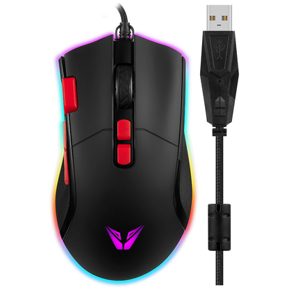 VX Gaming Morpheus Series Wired RGB Mouse with Braided Cable