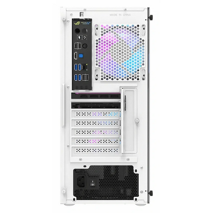 darkFlash Computer Case DK351 - White (with 4 ARGB Fans)
