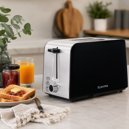 Elektra - 2 Slice Toaster - Black