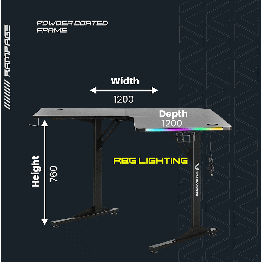 Rampage Gaming Desk