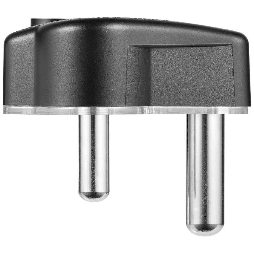Ellies 16a Heavy-Duty Rubber Screw-on Plug Top - Black