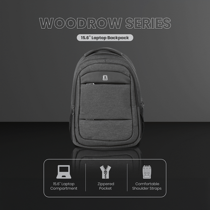 Volkano Woodrow 15.6" Laptop Backpack - Dark Grey