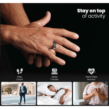 Volkano Ring Series Ring Pro Smart Ring with Charging Case - 19.9mm