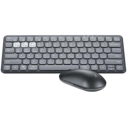 VolkanoX Blaze Bluetooth Wireless Keyboard and Mouse Combo - Graphite