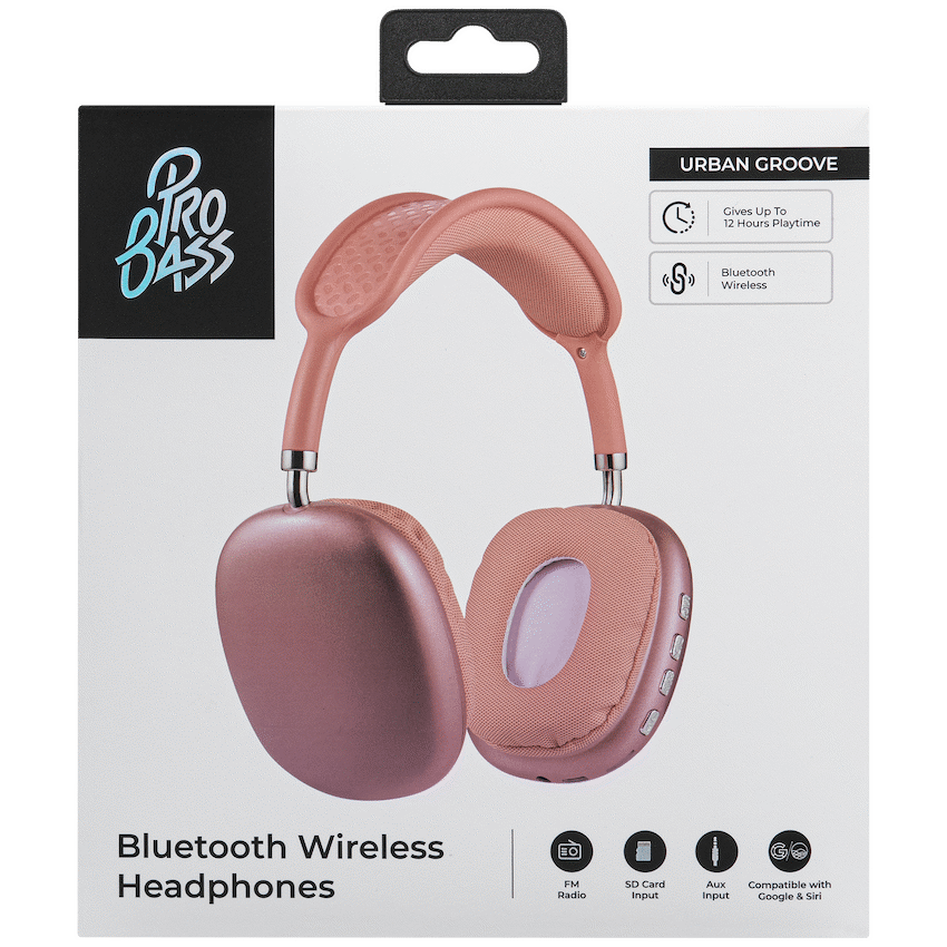 Pro Bass Urban Groove Series Bluetooth Headphones - Orange