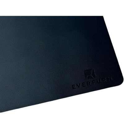 Everfurn Prime Faux Leather Desk Mat - Black
