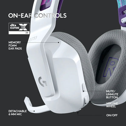 Logitech(R) G733 Lightspeed Wireless RGB Gaming Headset - White