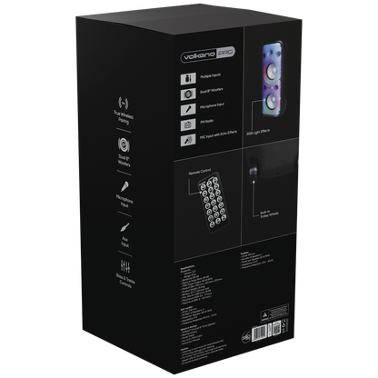 Volkano Pro VP400 Dual 8-Inch Party Speaker