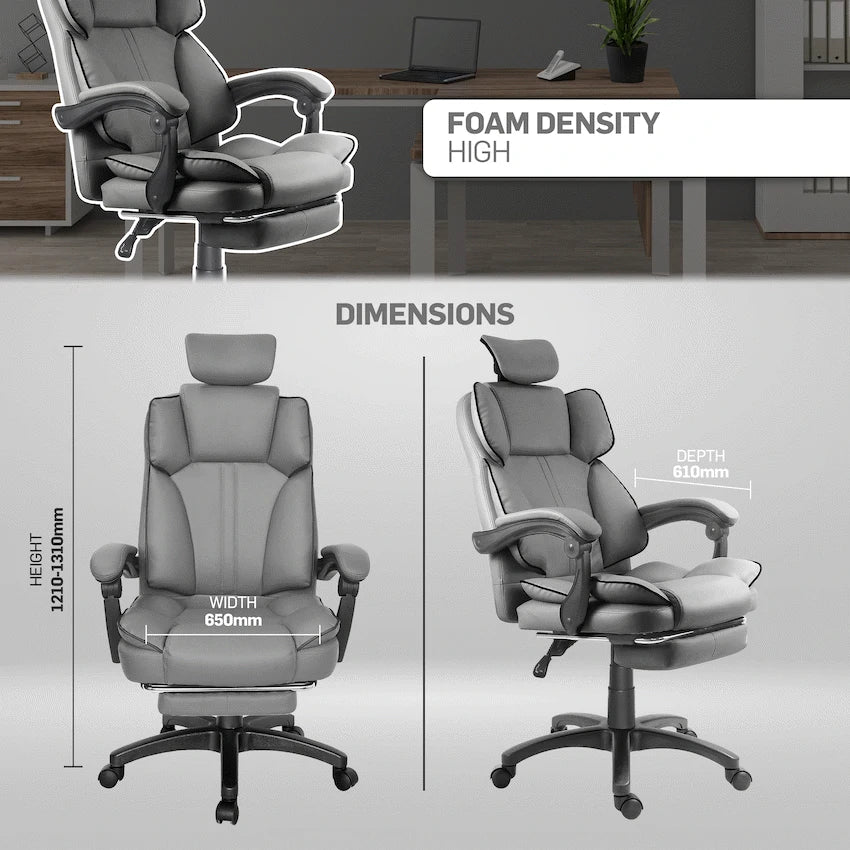 Everfurn Emperor High Back Chair - Grey