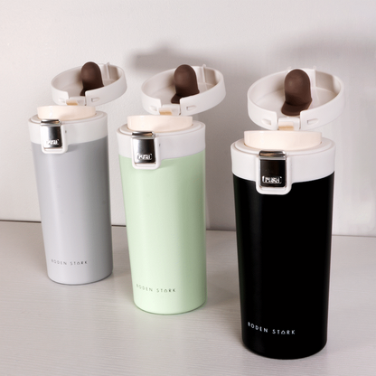 Boden Stark 380ml Travel Mug - Green