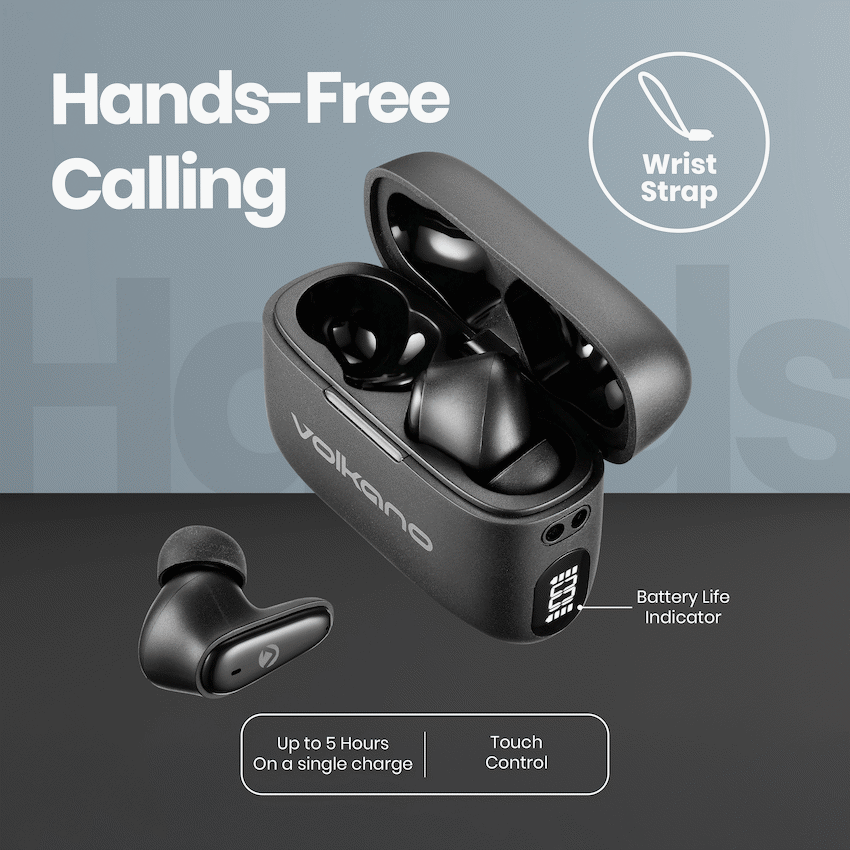 Volkano Revive Series TWS Earphones - Black