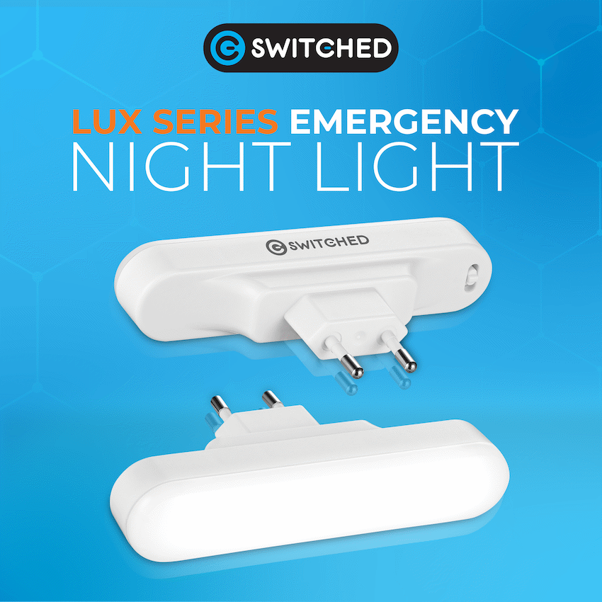 Switched Lux Series - Emergency Night Light with Auto Power Failure Detection