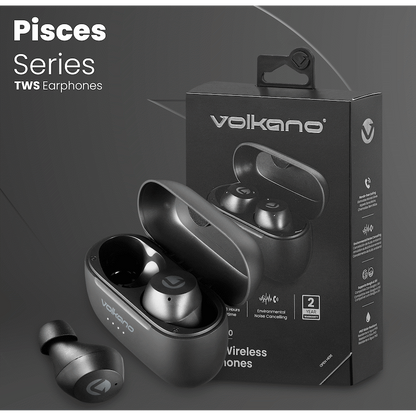 Volkano Pisces 2.0 Series TWS Earphones - Black
