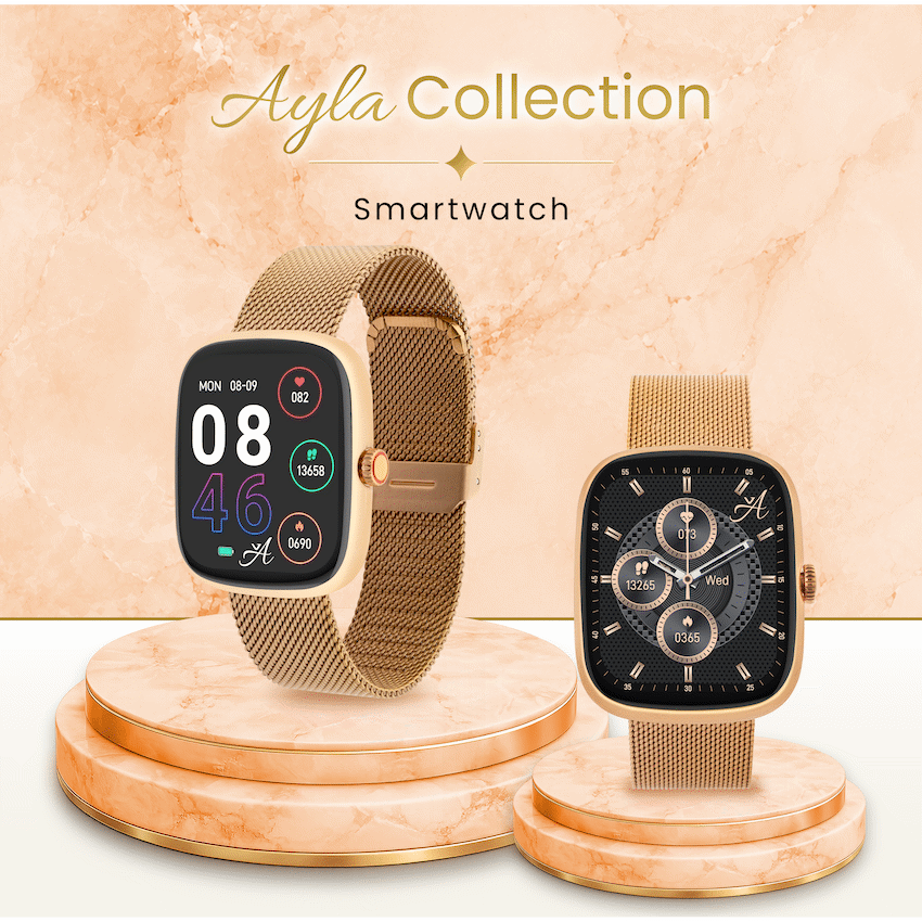Volkano Ayla Collection Smartwatch with Milanese Strap