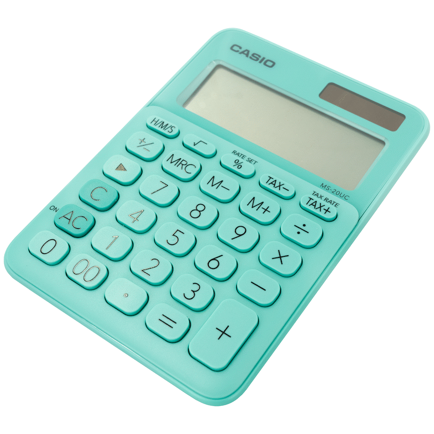 Casio MS-20UC - Desktop calculator 12 Digit - Green