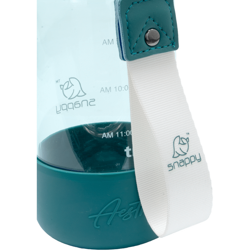 Snappy Tritan Bottle with straw 1lt Teal ( Order in Qty of 6)