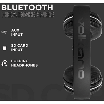 Volkano Cosmic Series Bluetooth Headphones - Black