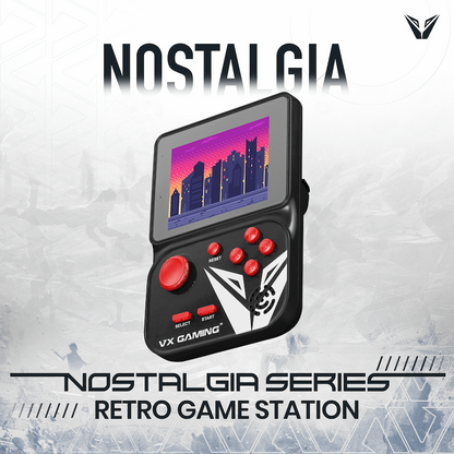 VX Gaming Nostalgia Series Handheld Retro Game Station with 4gb Micro SD - Black