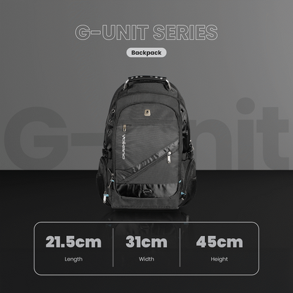 Volkano G-Unit Backpack - Black/Grey/Turquoise