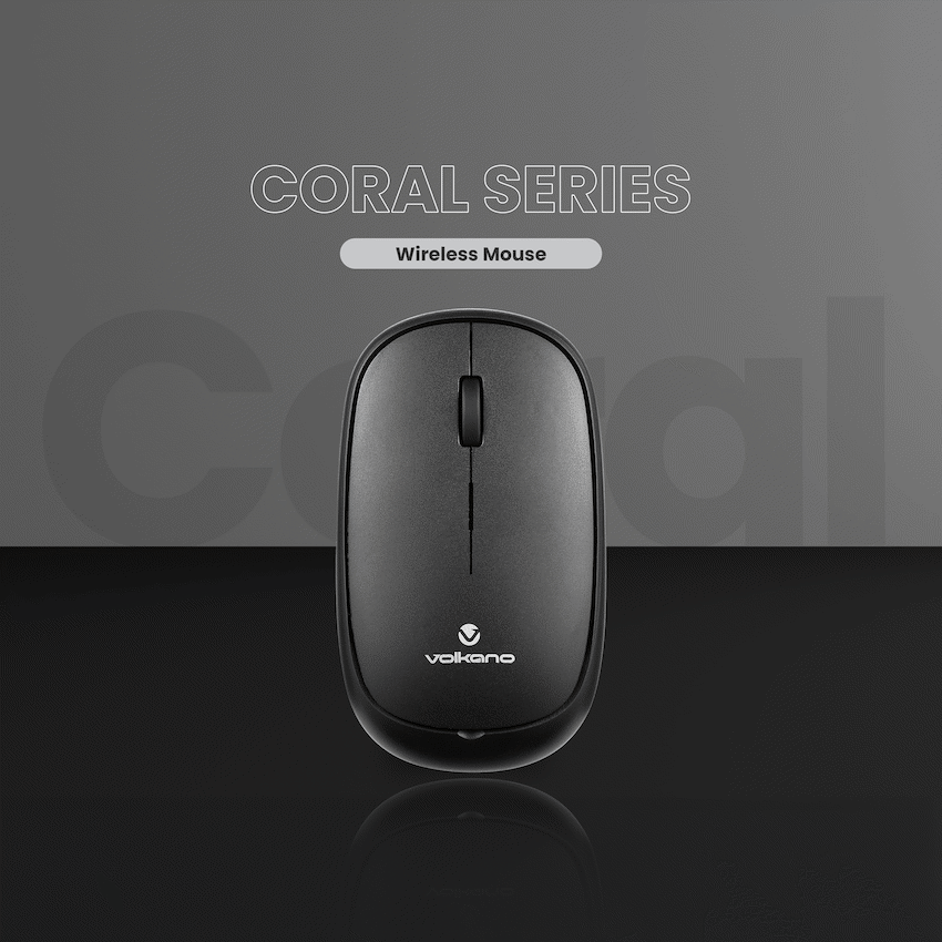 Volkano Coral series Bluetooth Wireless Mouse - Black
