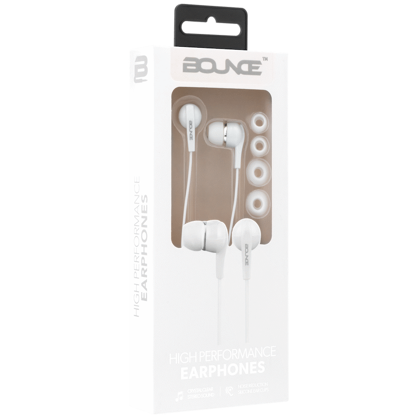 Bounce Hustle earphones white