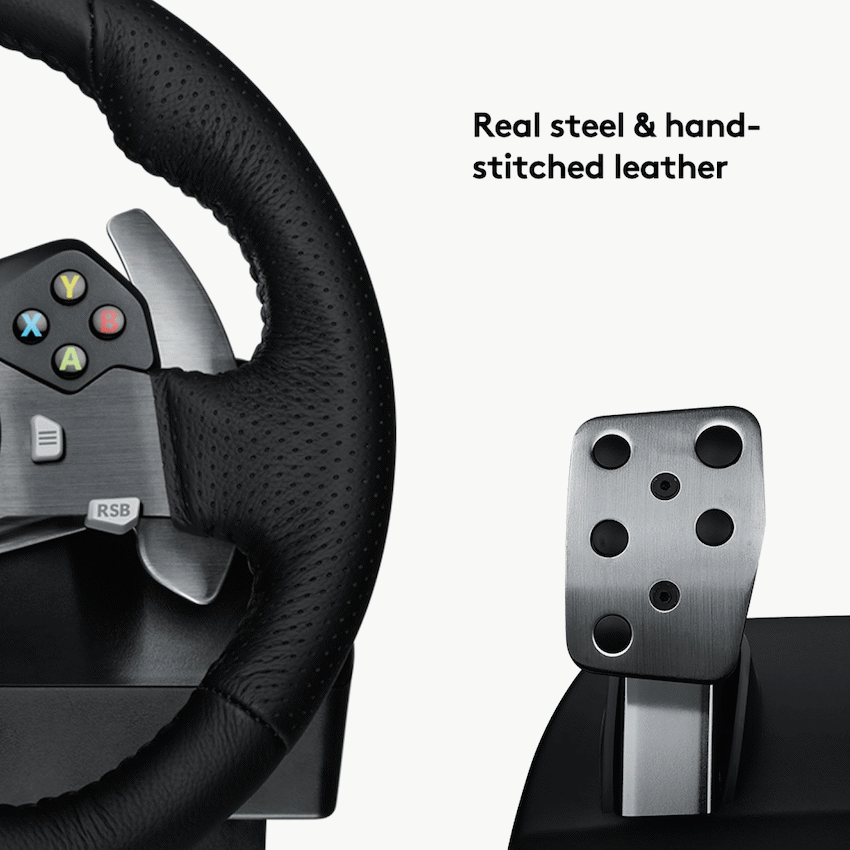 Logitech(R) G920 Driving Force Racing Wheel and Pedals for XB & PC