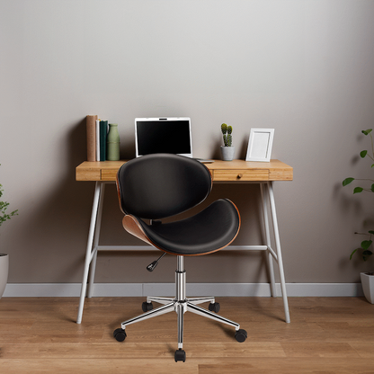 Amos Mid Back Office Chair - Black